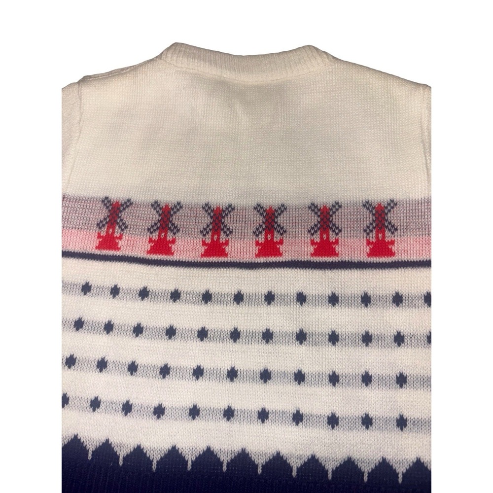 Vintage 1970's Lyttle Angel Originals Windmill Sweater Cottage Core 3-6M Boy - Picture 8 of 13